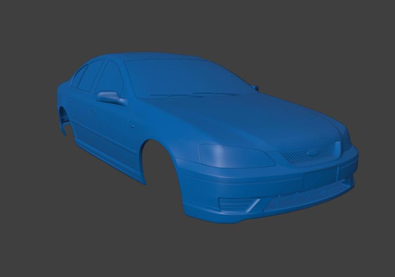 RC BODY 2005 BF FALCON FAIRMONT 1/10 3D PRINT STL