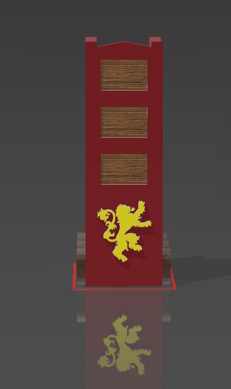 GAME OF THRONES BOARDGAME SIEGE ENGINE - HOUSE OF LANNISTER