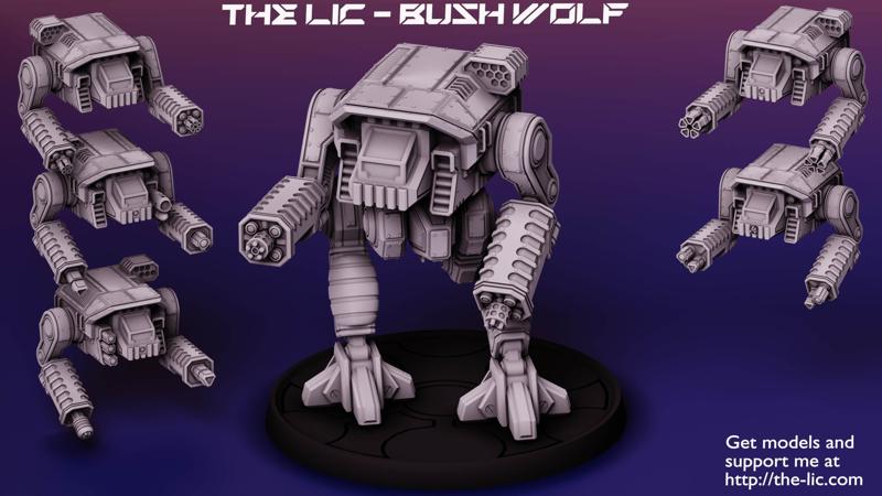 The LIC - Bush Wolf 100t Assault Mech