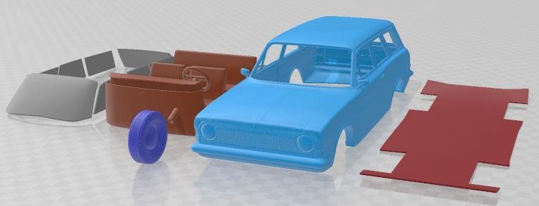 Ford Taunus P6 12M Station Wagon 1967 Printable Car