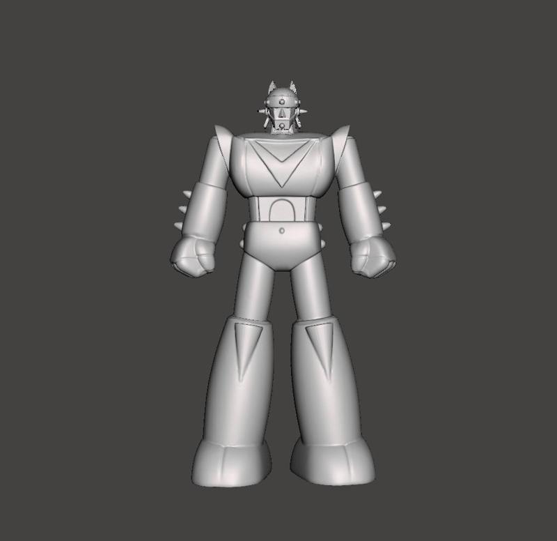 FAN ART ROBOT TAEKWON RETRO STYLE RETRO STYLE JUMBO MACHINDER SHOGUN WARRIORS