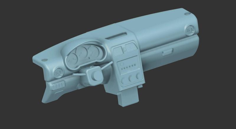 Subaru impreza 1/43 Rally N12 Left hand steering dash and wipers