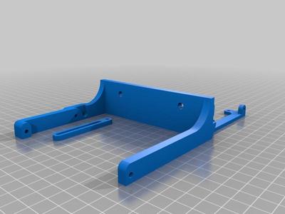 Pivoting LCD frame for 20 mm extrusion