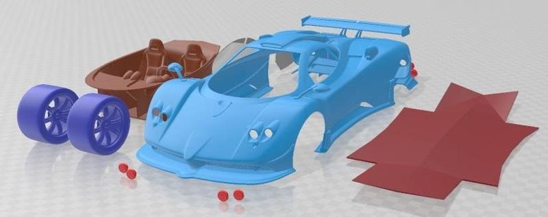 Pagani Zonda Cinque Printable Car