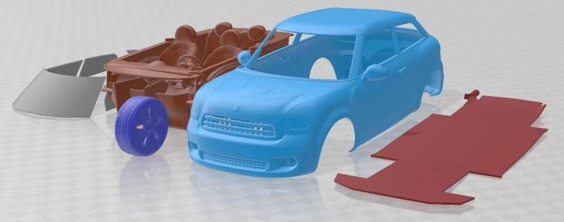 Mini Cooper Paceman ALL4 2014 Printable Car