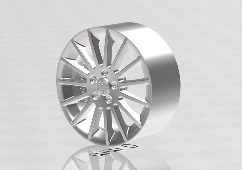 Borbet 15 spokes wheels for scale model 1/18 1/24 etc.