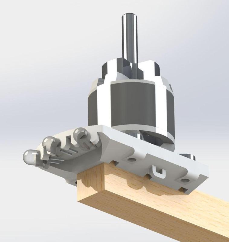 1/2" Boom Motor Mount for NTM 28-Size Brushless Electric Motor