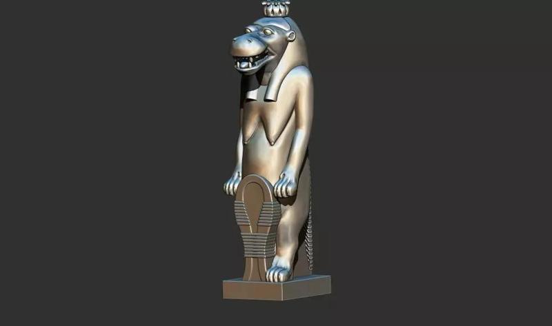 Taweret  ancient Egyptian hippo goddess 3d printable model