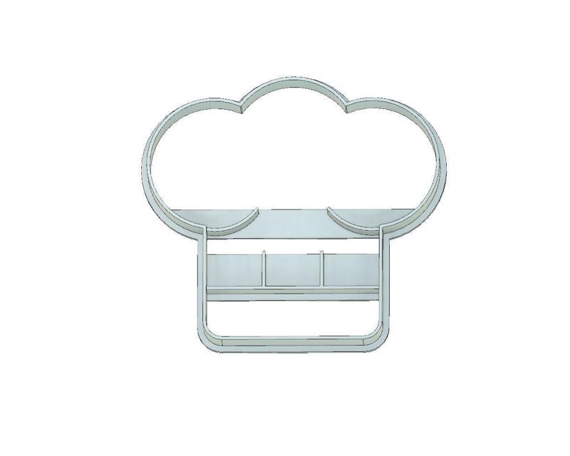 CHEF HAT COOKIE CUTTER, CHEF COOKIE CUTTER, KITCHEN COOKIE CUTTER, COOKING, CHEF, KITCHEN, CHEF HAT