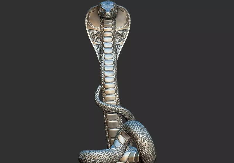 Snake Ancient Egyptian Pharaoh Style  STL 3D Printable Model