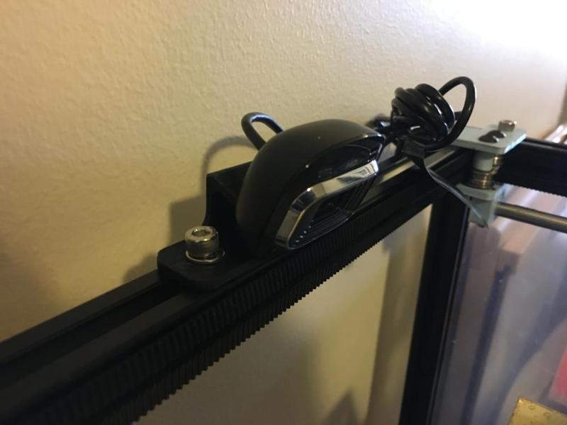 Lifecam HD 3000 Webcam mount for T-slot rail (Designed for VORON)