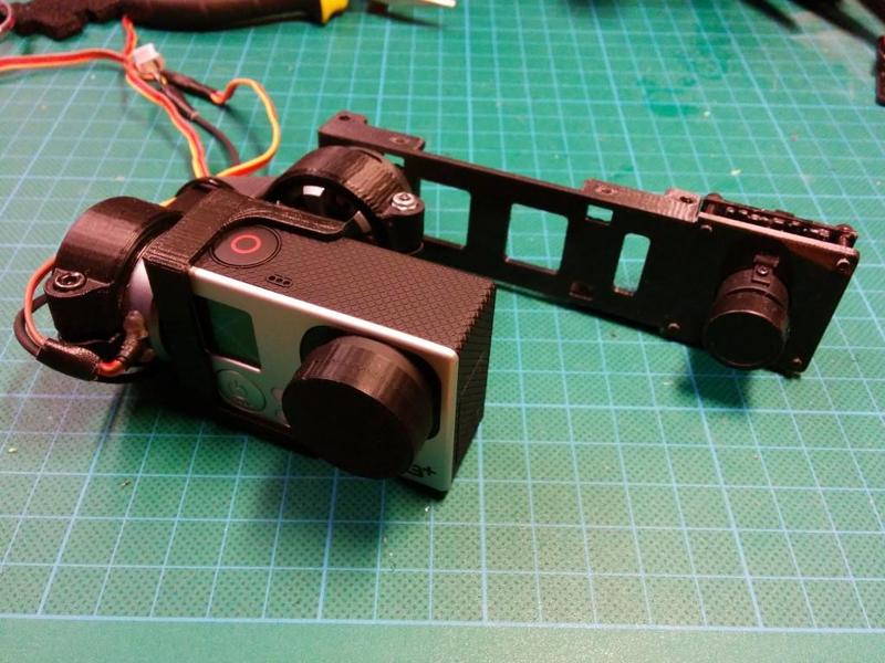 XuGong mount plate for brushless gimbal and FPV camera