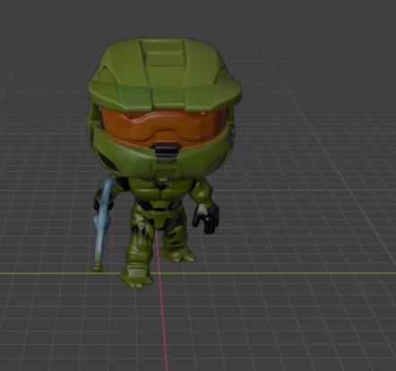 Funko pop Masterchief Master Chief Halo with energy sword