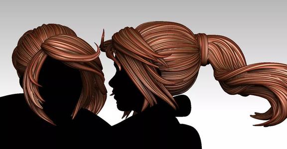 3D Hairstyles for girl V34