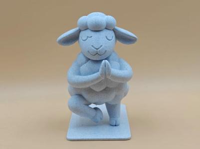Sheep doing Yoga
