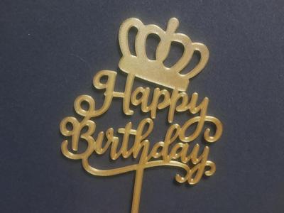 cake topper Happy Birthday
