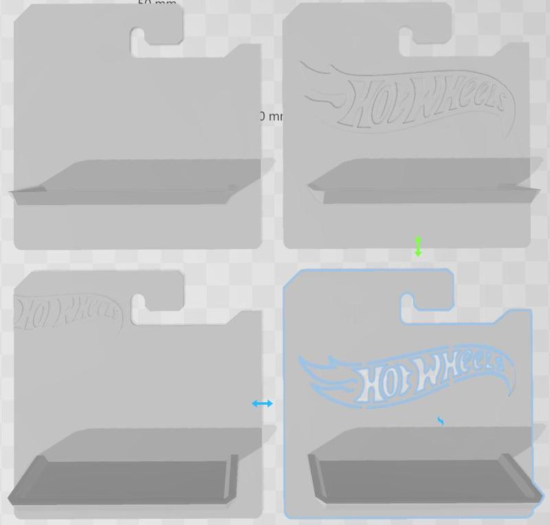 Opened Hotwheels Holder Small Card