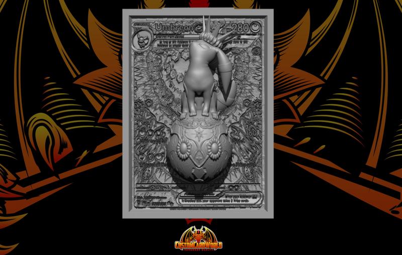 Pokemon Full 3D Card - Umbreon EX