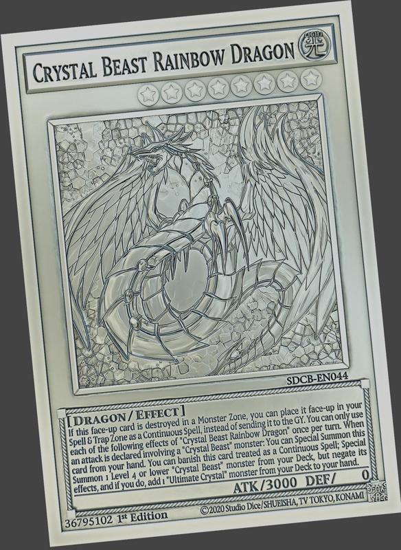 Crystal Beast Rainbow Dragon - yu-gi-oh!