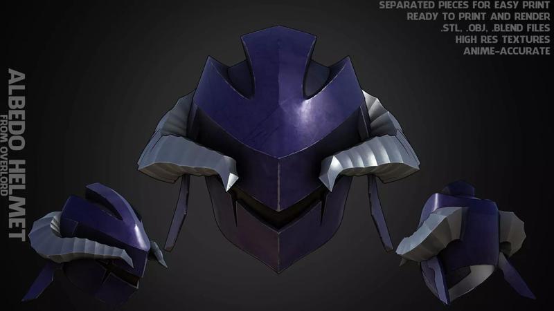 Overlord Albedo Helmet for Cosplay