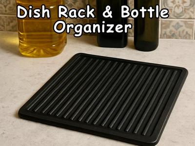 Dish Rack & Bottle Organizer