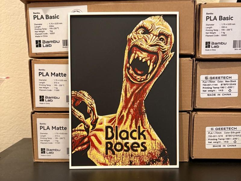 Black Roses Hueforge