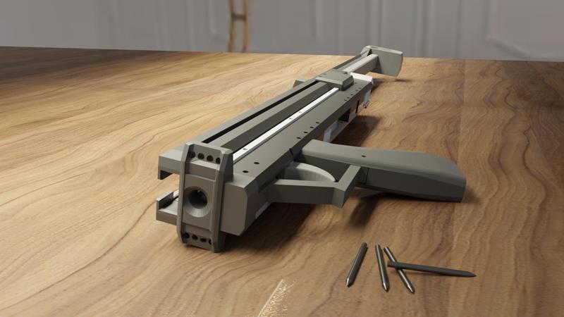 powerful pump action  13 x nail shooter (45x13mm nail)