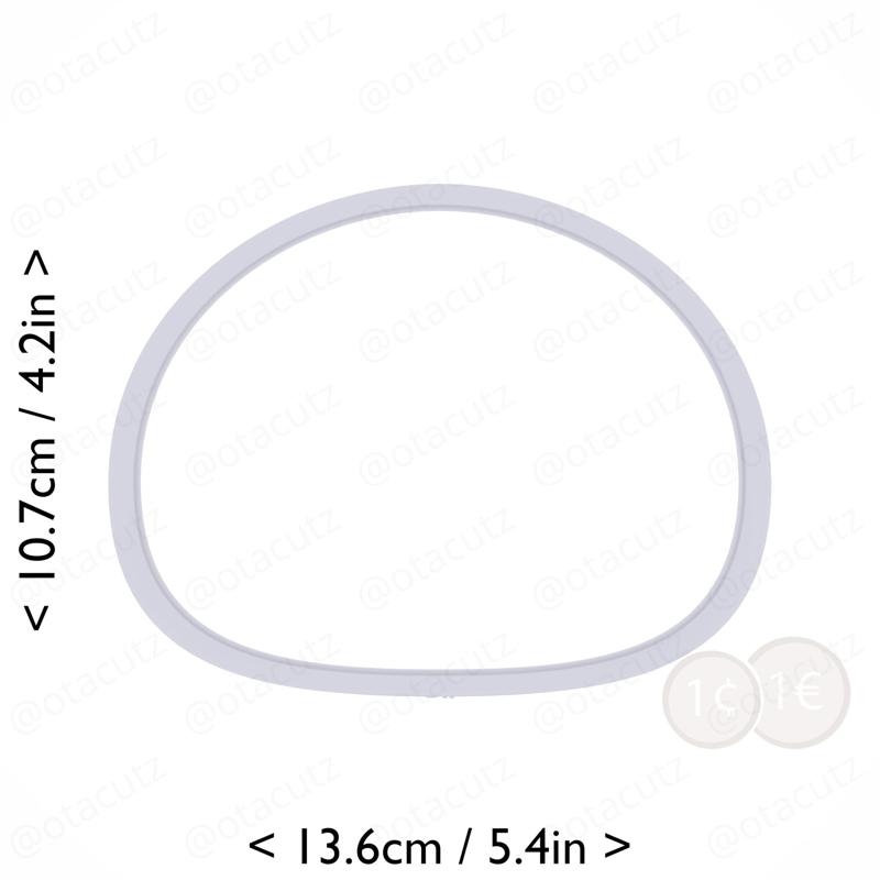 Mochi Cookie Cutter 5in / 12.7cm