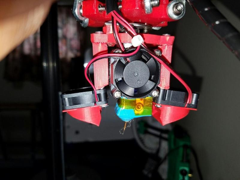 D810 Hotend Carriage Attachment for 2 Cooling Fans