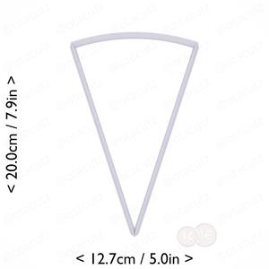 Slice (1∕10) of Pie Cookie Cutter 7.5in / 19.1cm