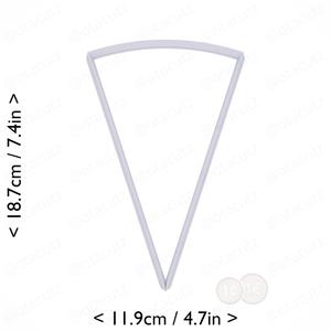 Slice (1∕10) of Pie Cookie Cutter 7in / 17.8cm