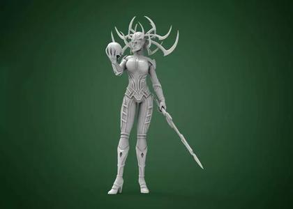 Hela Statue 3D Print model for 3D Printing