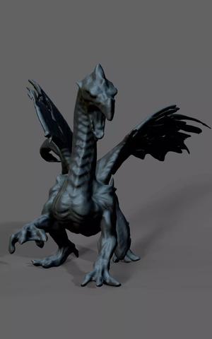 Ice dragon statue