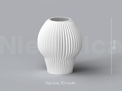 Niedwica Vase D_1 | 3D printing vase | 3D model | STL files | Home decor | 3D vases | Modern vases | Floor vase | 3D printing | vase mode | STL