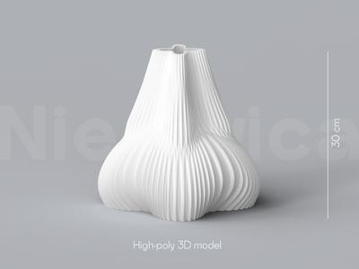 NIEDWICA VASE F_4 STL 3D MODEL