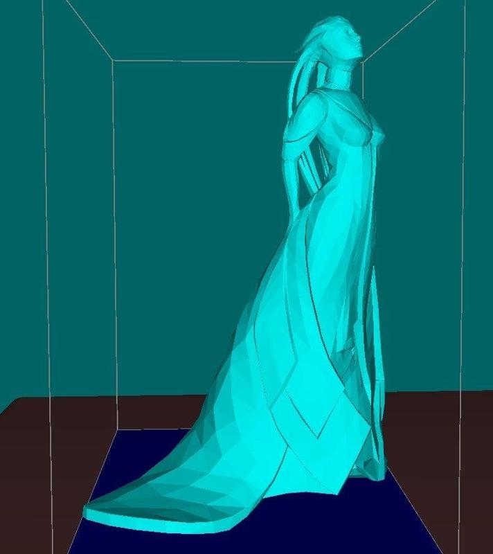 Asari alien girl, (ready for print)