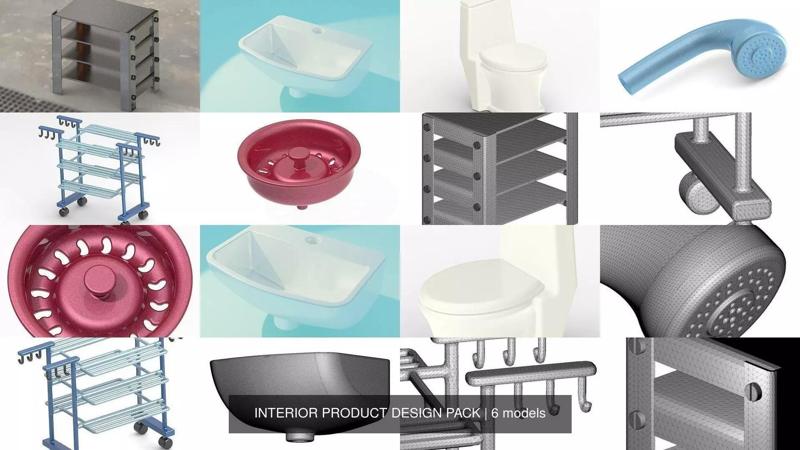 INTERIOR PRODUCT DESIGN PACK 3D Model Collection