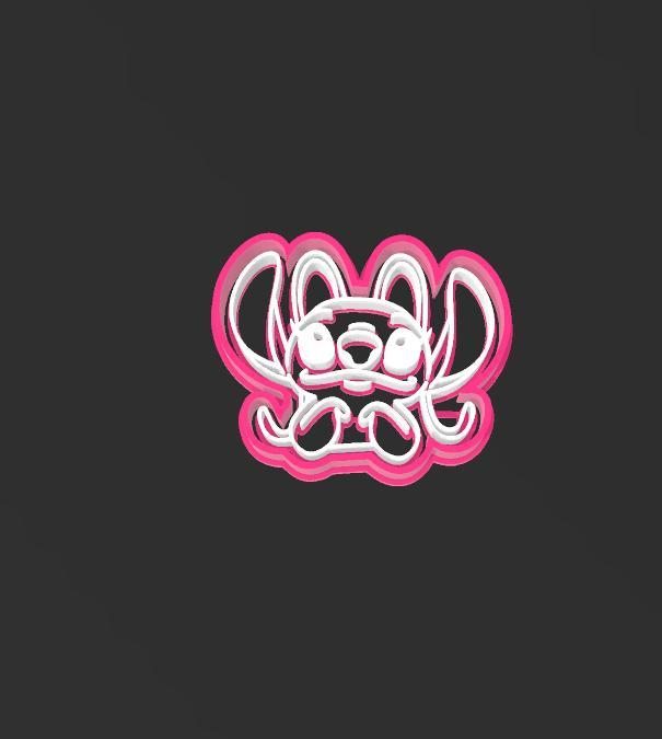 Angel, Lilo and Stitch 60mm cookie cutter