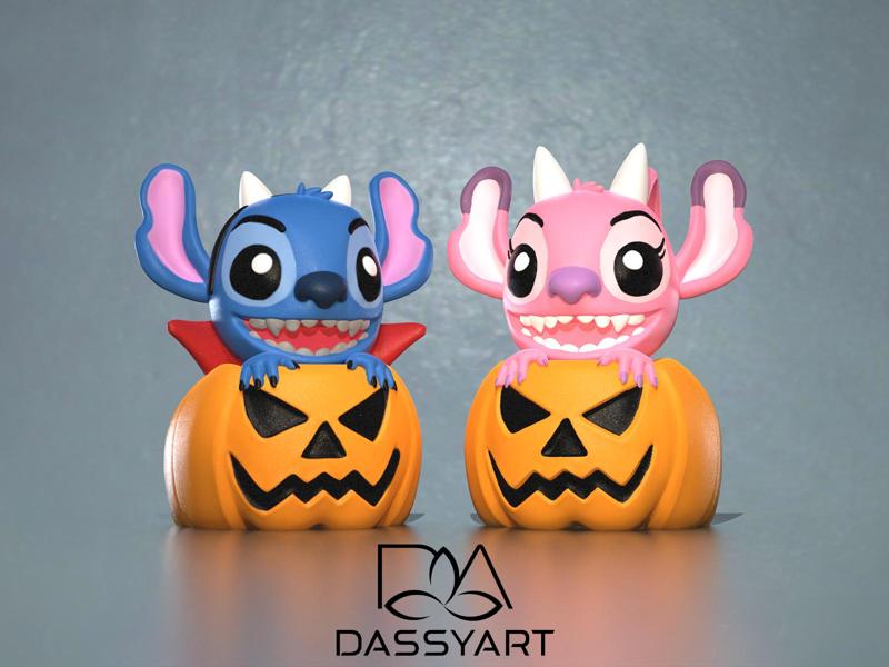 STITCH & ANGEL HALLOWEEN -- HALLOWEEN DECORATION