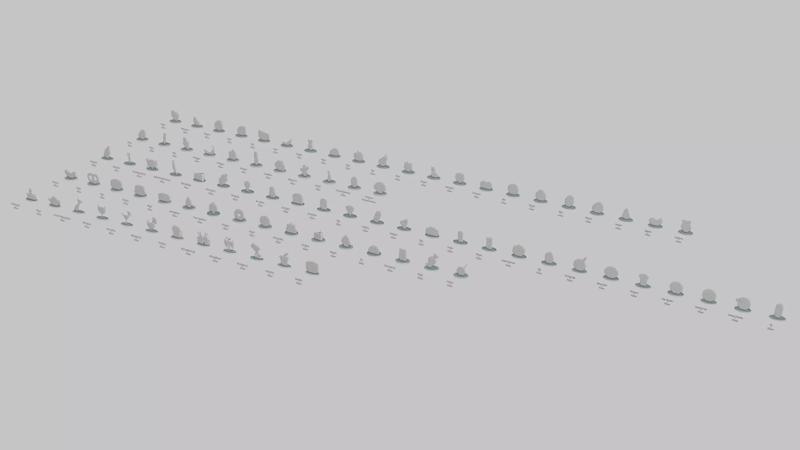 Emoji Statues Food and Drinks Megapack