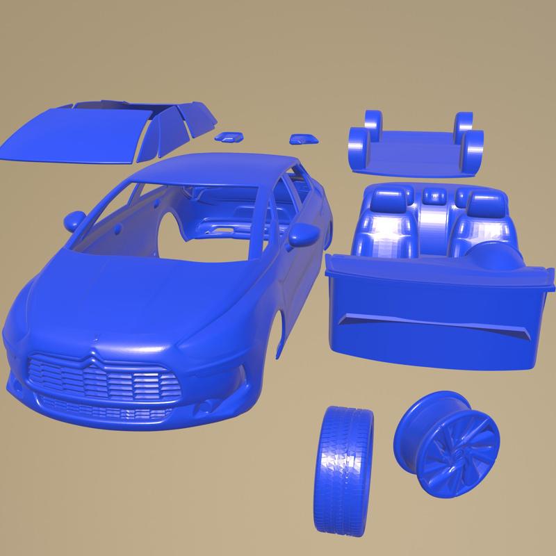 Citroen DS5 PRINTABLE CAR IN SEPARATE PARTS
