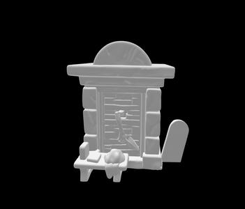 Haunted mansion Graveyard Bricklayer Crypt