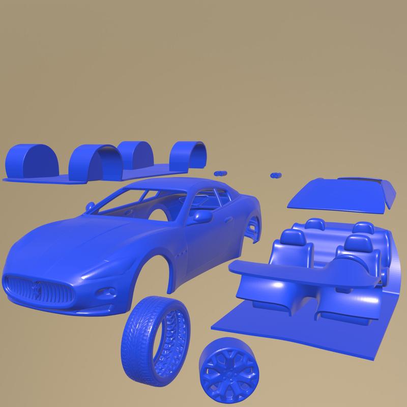 Maserati GranCabrio 2011 PRINTABLE CAR IN SEPARATE PARTS