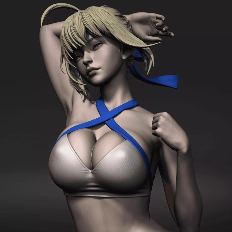 Fate Artoria Pendragon Saber Bikini Swimsuit