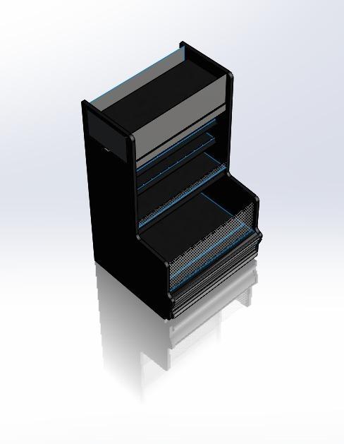 Large Grocery Cooler for Retail Store