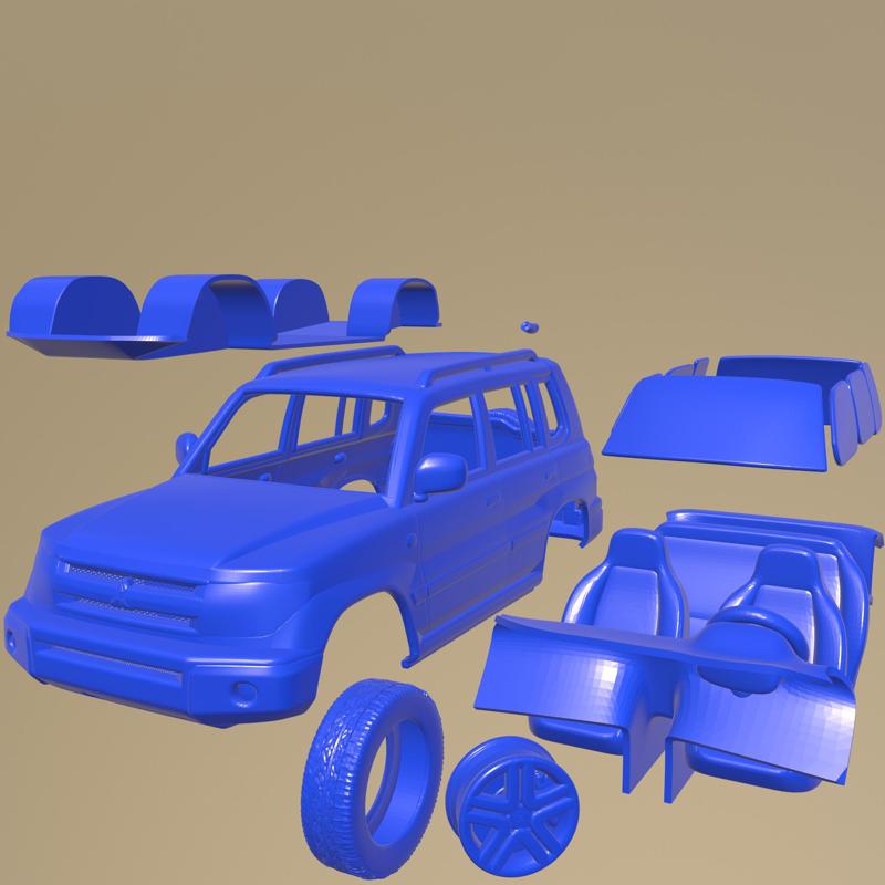 Mitsubishi Pajero Pinin 1999 PRINTABLE CAR IN SEPARATE PARTS