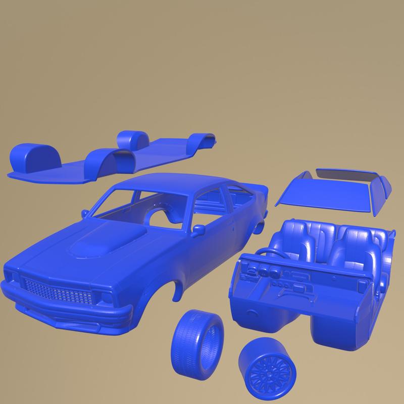 Holden Torana A9X 1977 PRINTABLE CAR IN SEPARATE PARTS