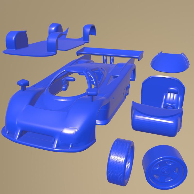 Lancia LC2 1985 Printable Car In Separate Parts