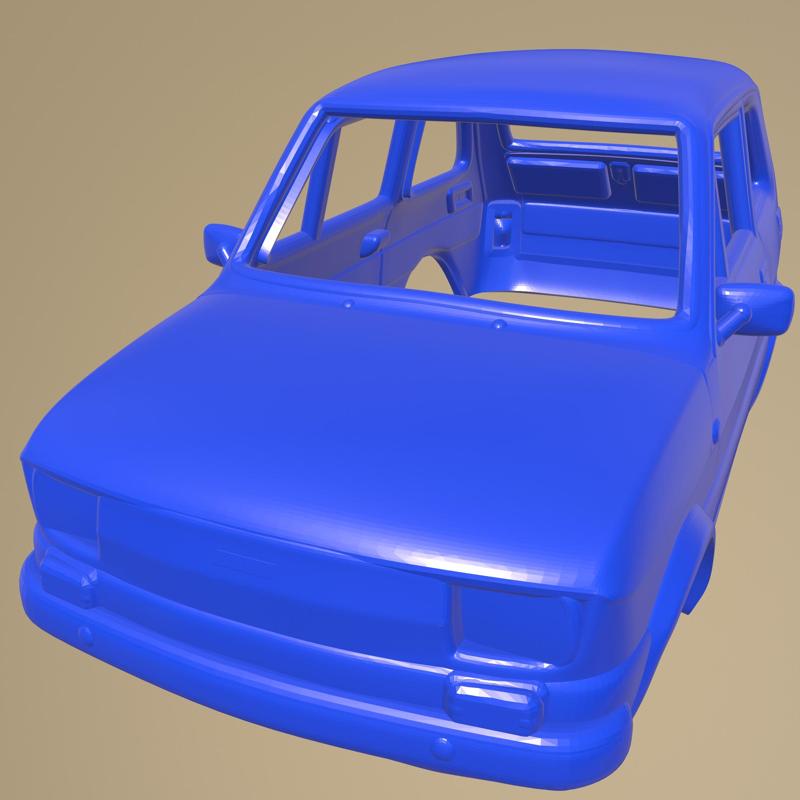 Fiat 126 1976 Printable Car Body