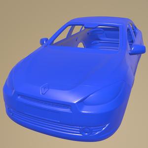 Renault Fluence 2010 Printable Car Body